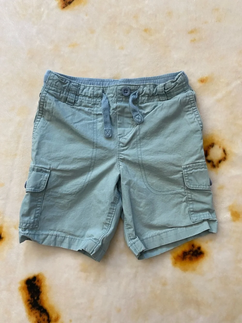 ⭐️ Lands' End Light Blue Drawstring Cargo Shorts, Boys Size M (5-6)